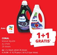 Promotions Coral lessive liquide - Coral - Valide de 23/05/2024 à 05/06/2024 chez Spar (Colruytgroup)