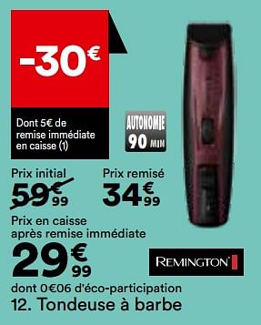 Promotions Tondeuse à barbe remington mb4047 - Remington - Valide de 21/05/2024 à 17/06/2024 chez But