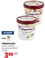 Promotions Häagen-dazs vanille - Haagen-Dazs - Valide de 23/05/2024 à 05/06/2024 chez Spar (Colruytgroup)