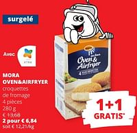 Promotions Mora oven+airfryer croquettes de fromage - Mora - Valide de 23/05/2024 à 05/06/2024 chez Spar (Colruytgroup)