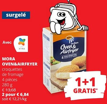 Promotions Mora oven+airfryer croquettes de fromage - Mora - Valide de 23/05/2024 à 05/06/2024 chez Spar (Colruytgroup)