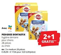 Promotions Pedigree dentastix hygiène dentaire pour chiens - Pedigree - Valide de 23/05/2024 à 05/06/2024 chez Spar (Colruytgroup)