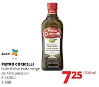 Promotions Pietro coricelli huile d’olive extra vierge de 1ère pression - Pietro Coricelli - Valide de 23/05/2024 à 05/06/2024 chez Spar (Colruytgroup)