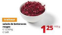 Promotions Salade de betteraves rouges - Produit Maison - Spar Retail - Valide de 23/05/2024 à 05/06/2024 chez Spar (Colruytgroup)