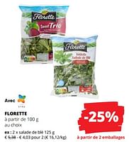 Promotions Salade de blé - Florette - Valide de 23/05/2024 à 05/06/2024 chez Spar (Colruytgroup)