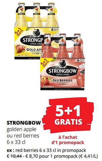 Promotions Strongbow red berries - Strongbow - Valide de 23/05/2024 à 05/06/2024 chez Spar (Colruytgroup)