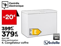 Promotions Congélateur coffre vedette vcc280e - Vedette - Valide de 21/05/2024 à 17/06/2024 chez But