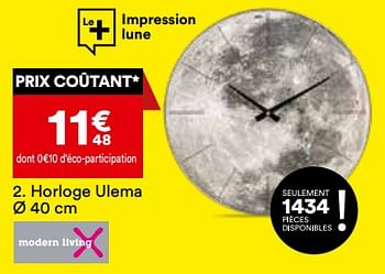 Promotions Horloge ulema - Produit Maison - But - Valide de 21/05/2024 à 17/06/2024 chez But
