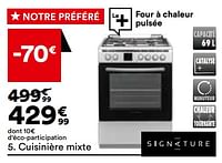 Promotions Cuisinière mixte signature scm60ix - Signature - Valide de 21/05/2024 à 17/06/2024 chez But
