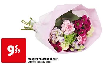 Promotions Bouquet composé sabine - Produit Maison - Auchan Ronq - Valide de 23/05/2024 à 26/05/2024 chez Auchan Ronq