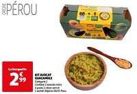 Promotions Kit avocat guacamole - Produit Maison - Auchan Ronq - Valide de 23/05/2024 à 26/05/2024 chez Auchan Ronq