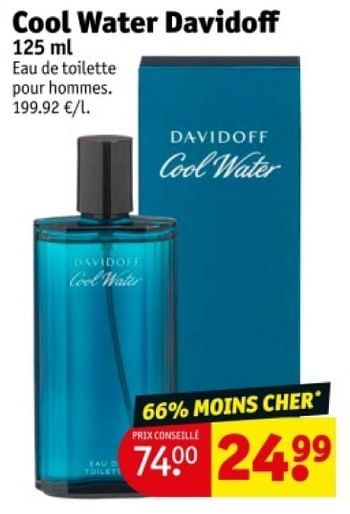 Promotions Cool water davidoff edt - Davidoff - Valide de 21/05/2024 à 26/05/2024 chez Kruidvat