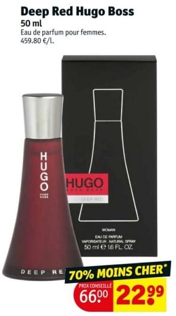 Promotions Deep red hugo boss edp - Hugo Boss - Valide de 21/05/2024 à 26/05/2024 chez Kruidvat