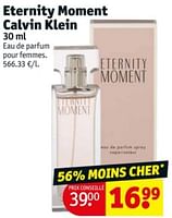 Promotions Eternity moment calvin klein edp - Calvin Klein - Valide de 21/05/2024 à 26/05/2024 chez Kruidvat