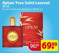 Promotions Opium yves saint laurent edt - Yves Saint Laurent - Valide de 21/05/2024 à 26/05/2024 chez Kruidvat