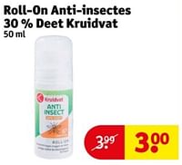 Promotions Roll-on anti-insectes 30 % deet kruidvat - Produit maison - Kruidvat - Valide de 21/05/2024 à 26/05/2024 chez Kruidvat