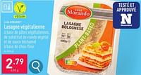 Promotions Lasagne végétalienne - CASA MORANDO  - Valide de 27/05/2024 à 01/06/2024 chez Aldi
