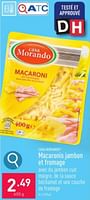 Promotions Macaronis jambon et fromage - CASA MORANDO  - Valide de 27/05/2024 à 01/06/2024 chez Aldi
