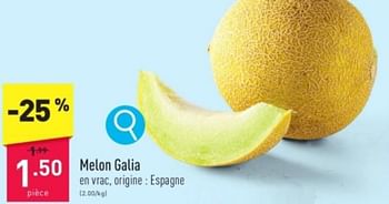 Promotions Melon galia - Produit maison - Aldi - Valide de 27/05/2024 à 01/06/2024 chez Aldi
