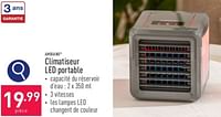Promotions Ambiano climatiseur led portable - Ambiano - Valide de 01/06/2024 à 02/06/2024 chez Aldi
