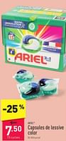 Promotions Capsules de lessive color - Ariel - Valide de 01/06/2024 à 07/06/2024 chez Aldi