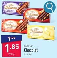 Promotions Chocolat - CHATEAU - Valide de 27/05/2024 à 07/06/2024 chez Aldi