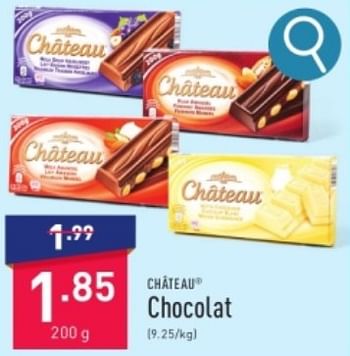 Promotions Chocolat - CHATEAU - Valide de 27/05/2024 à 07/06/2024 chez Aldi