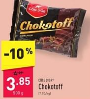Promotions Chokotoff - Cote D'Or - Valide de 01/06/2024 à 02/06/2024 chez Aldi