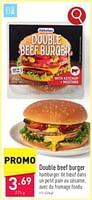 Promotions Double beef burger - Produit maison - Aldi - Valide de 31/05/2024 à 02/06/2024 chez Aldi
