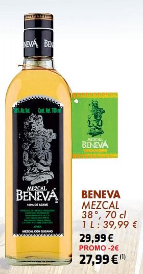 Promoties Beneva mezcal - Beneva - Geldig van 21/05/2024 tot 10/06/2024 bij Cora