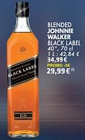 Promoties Blended johnnie walker black label - Johnnie Walker - Geldig van 21/05/2024 tot 10/06/2024 bij Cora