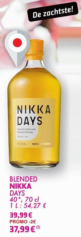 Promoties Blended nikka days - Nikka - Geldig van 21/05/2024 tot 10/06/2024 bij Cora