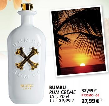 Promoties Bumbu rum crème - Bumbu - Geldig van 21/05/2024 tot 10/06/2024 bij Cora