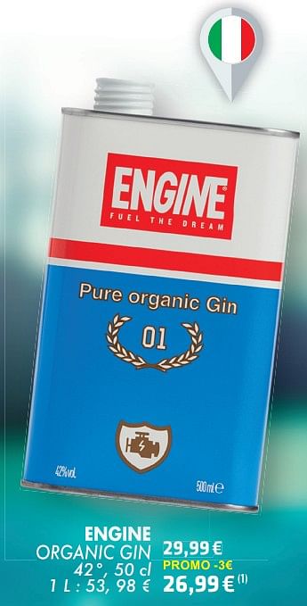 Promoties Engine organic gin - Engine - Geldig van 21/05/2024 tot 10/06/2024 bij Cora