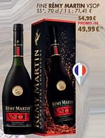 Promoties Fine rémy martin vsop - Remy martin - Geldig van 21/05/2024 tot 10/06/2024 bij Cora