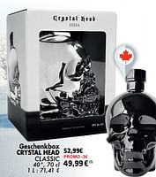 Promoties Geschenkbox crystal head classic - Crystal Head - Geldig van 21/05/2024 tot 10/06/2024 bij Cora