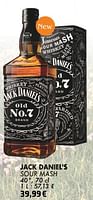 Promoties Jack daniel`s sour mash - Jack Daniel's - Geldig van 21/05/2024 tot 10/06/2024 bij Cora