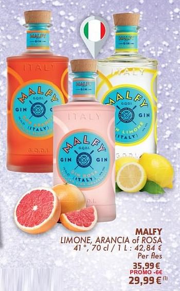 Promoties Malfy limone arancia of rosa - Malfy - Geldig van 21/05/2024 tot 10/06/2024 bij Cora