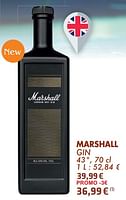 Promoties Marshall gin - MARSHALL - Geldig van 21/05/2024 tot 10/06/2024 bij Cora