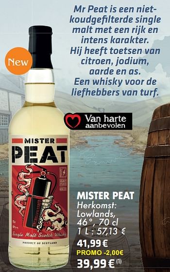 Promoties Mister peat - Huismerk - Cora - Geldig van 21/05/2024 tot 10/06/2024 bij Cora