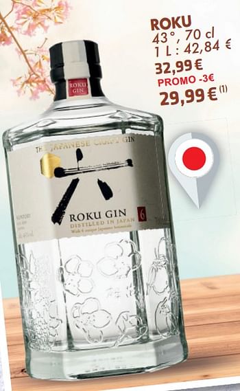 Promoties Roku gin - Roku Gin - Geldig van 21/05/2024 tot 10/06/2024 bij Cora