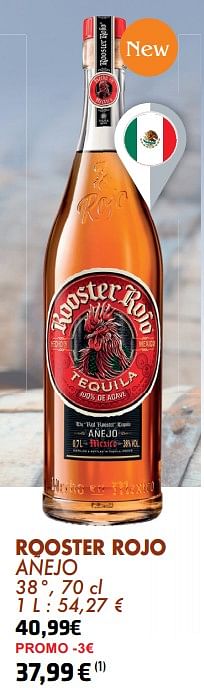 Promoties Rooster rojo añejo - Rooster Rojo - Geldig van 21/05/2024 tot 10/06/2024 bij Cora