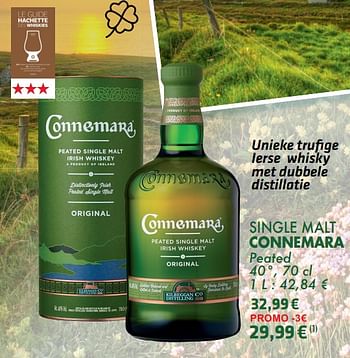 Promoties Single malt connemara peated - Connemara - Geldig van 21/05/2024 tot 10/06/2024 bij Cora