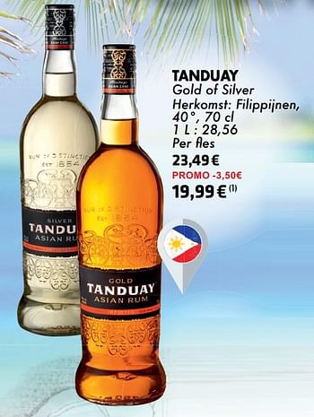 Promoties Tanduay gold of silver - Tanduay - Geldig van 21/05/2024 tot 10/06/2024 bij Cora