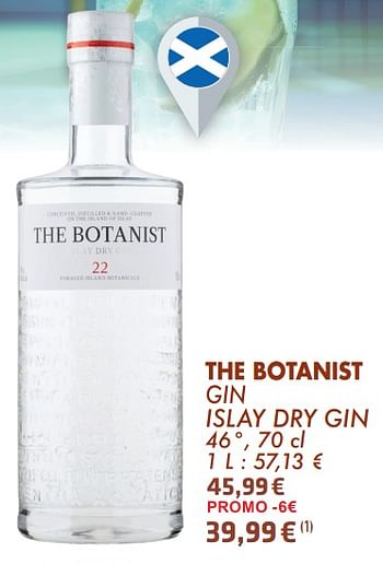 Promoties The botanist gin islay dry gin - The Botanist - Geldig van 21/05/2024 tot 10/06/2024 bij Cora