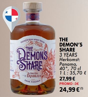Promoties The demon`s share 3 years - The Demon's Share - Geldig van 21/05/2024 tot 10/06/2024 bij Cora