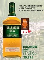 Promoties Tullamore dew irish whiskey - Tullamore Dew - Geldig van 21/05/2024 tot 10/06/2024 bij Cora