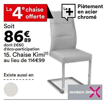 Promotions Chaise kimi - Produit Maison - But - Valide de 21/05/2024 à 17/06/2024 chez But