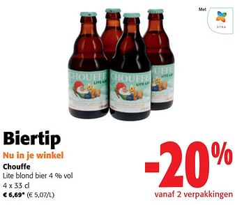 Promoties Chouffe lite blond bier - Chouffe - Geldig van 22/05/2024 tot 04/06/2024 bij Colruyt