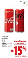 Promoties Coca-cola alle blikken - Coca Cola - Geldig van 22/05/2024 tot 04/06/2024 bij Colruyt
